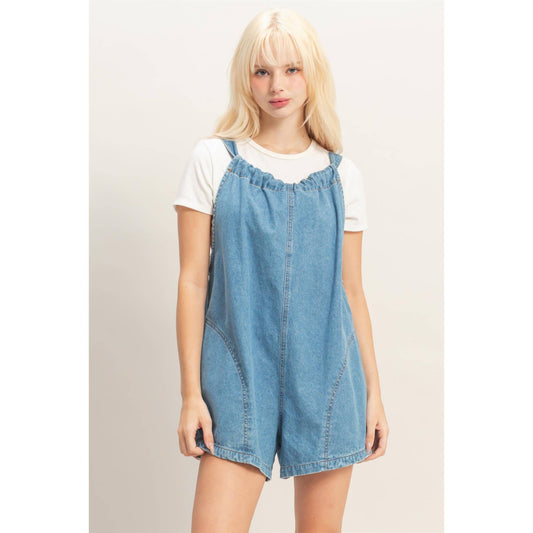 Easy Denim Romper