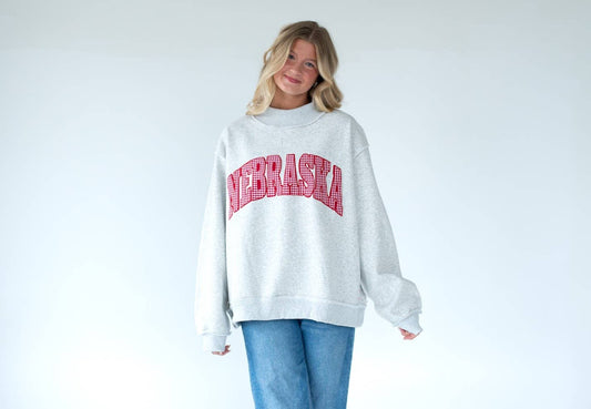 Nebraska Mock Neck Sweatshirt