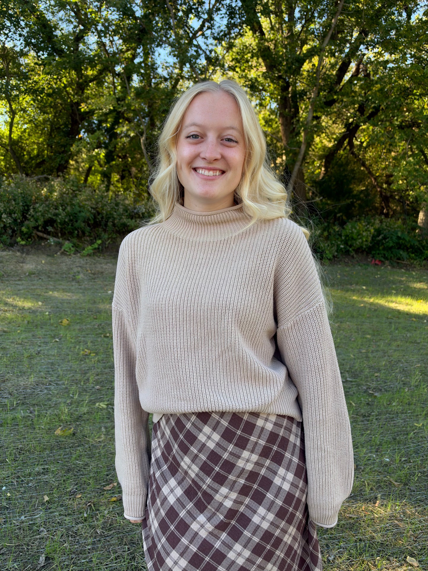 Cozy Ribbed Mock Neck Sweater