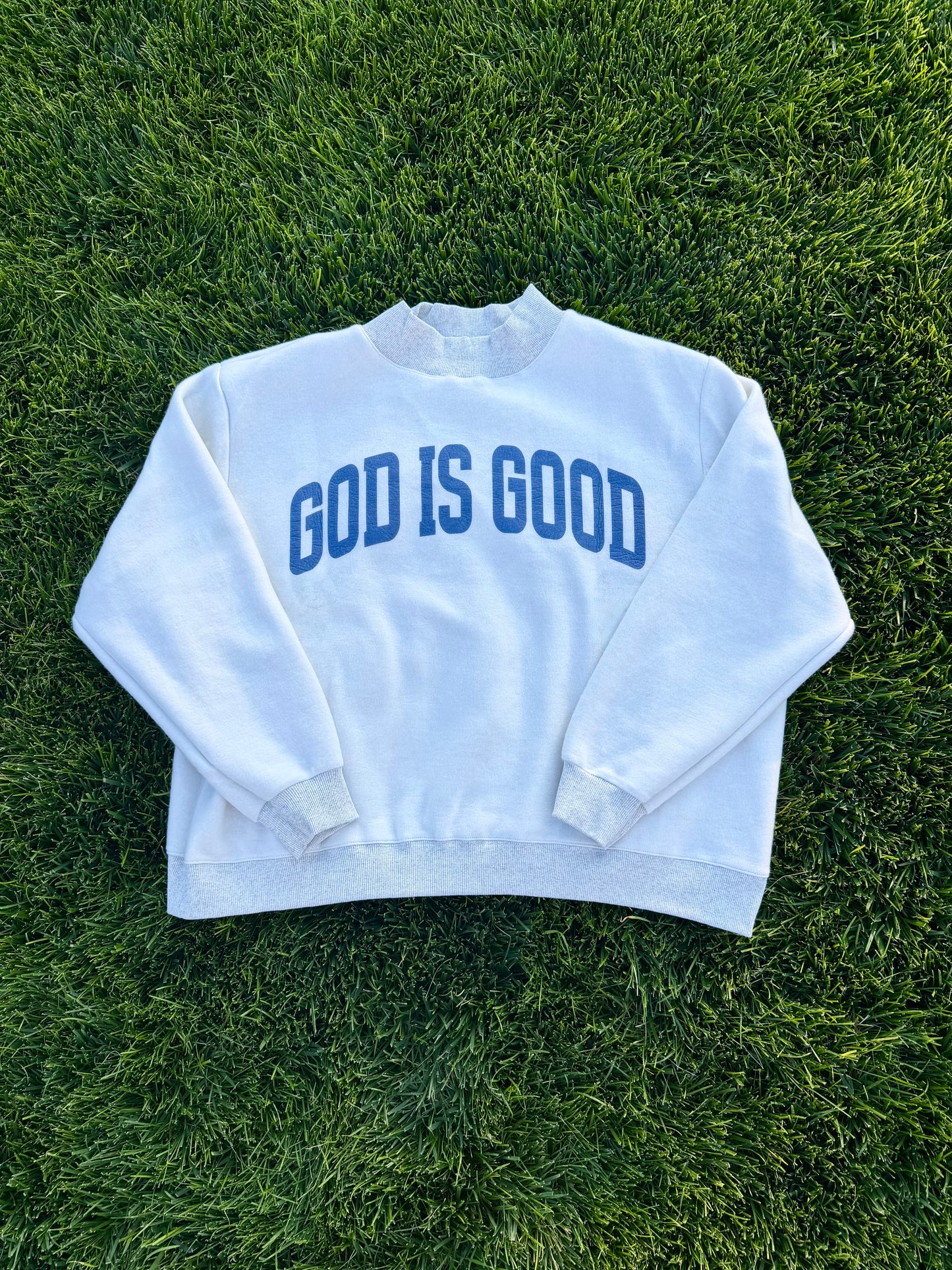 JESUS & GOD IS GOOD Reversible Sweatshirt