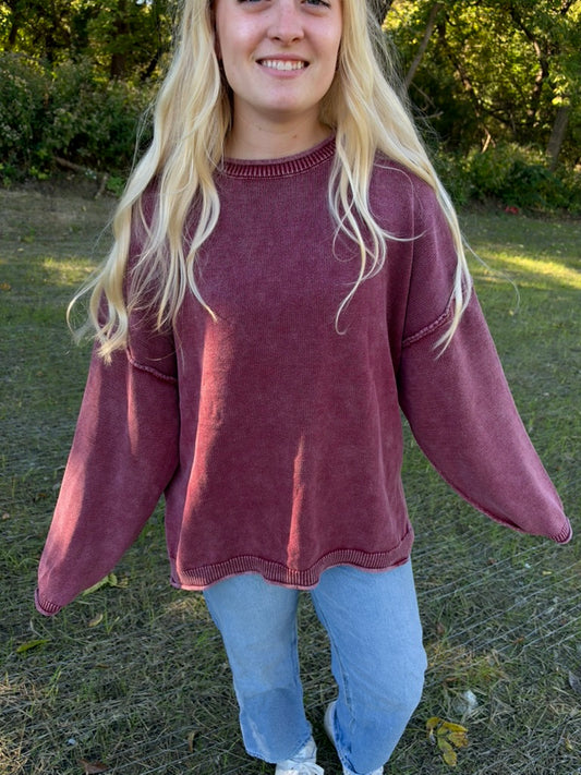 Pink Autumn Ember Sweater