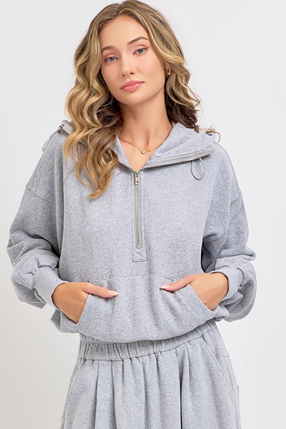 Mineral Wash Half-Zip Sweatshirt