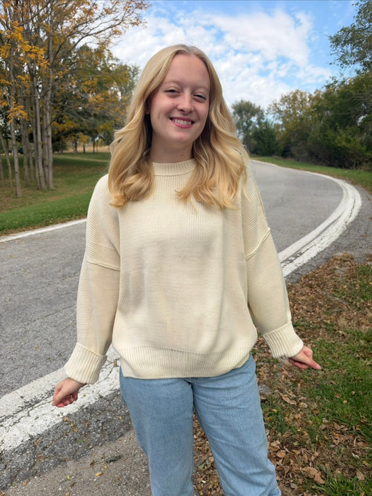 Reverse Seam Sweater