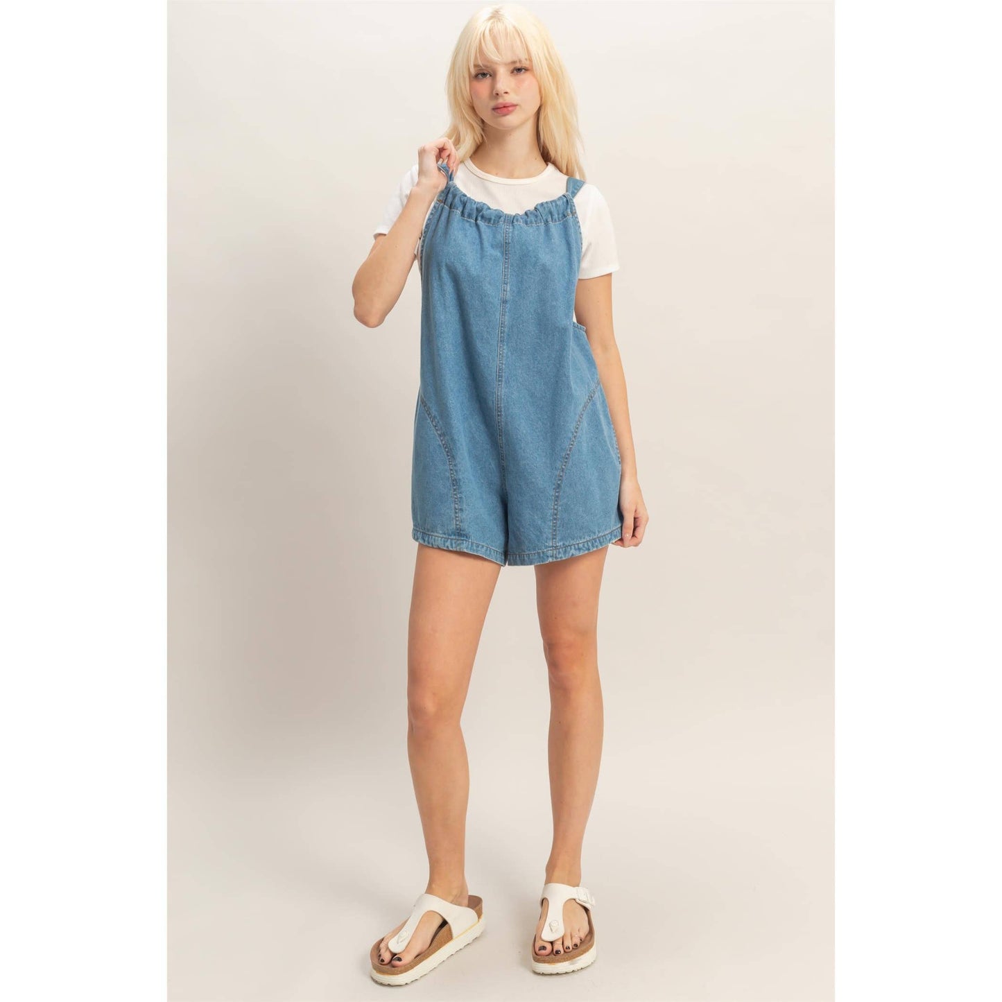 Easy Denim Romper