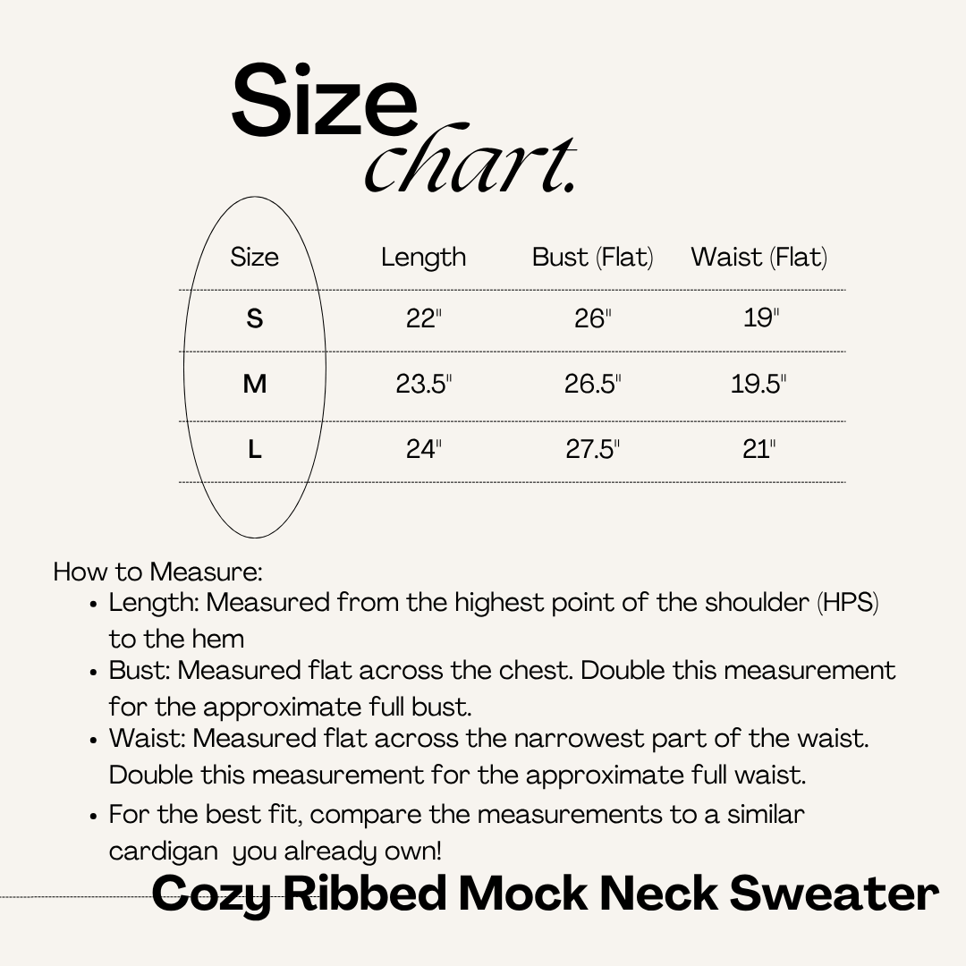 Cozy Ribbed Mock Neck Sweater