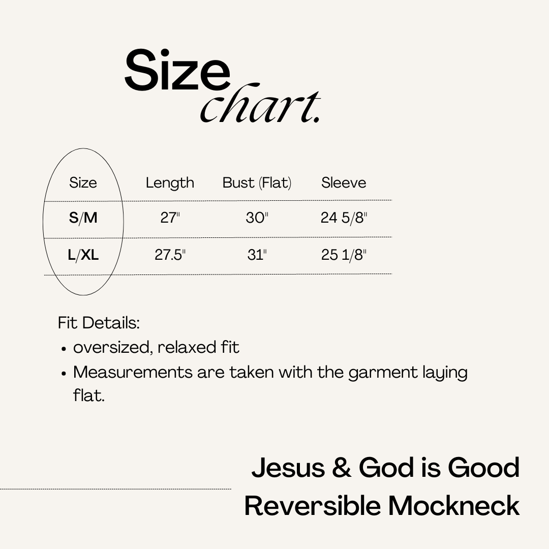 JESUS & GOD IS GOOD Reversible Sweatshirt