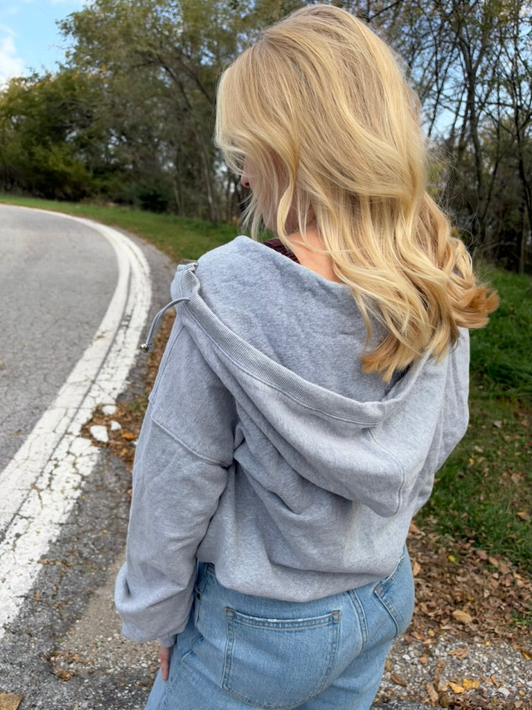Mineral Wash Half-Zip Sweatshirt