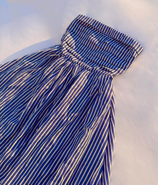 Blue Delilah Stripe Maxi Dress