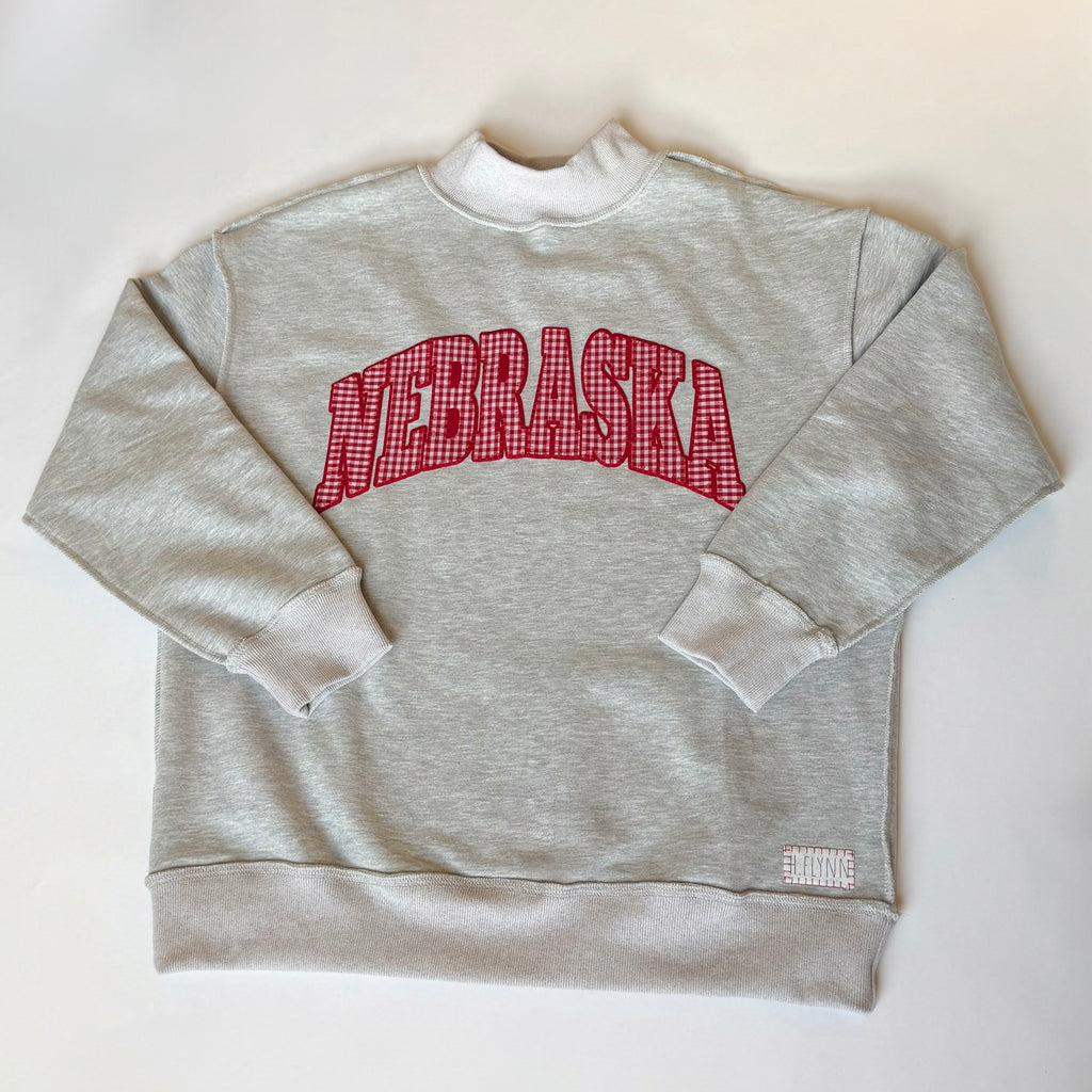 Nebraska Mock Neck Sweatshirt