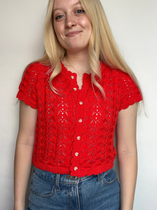 Cassie Crochet Mini Top