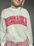 Nebraska Mock Neck Sweatshirt