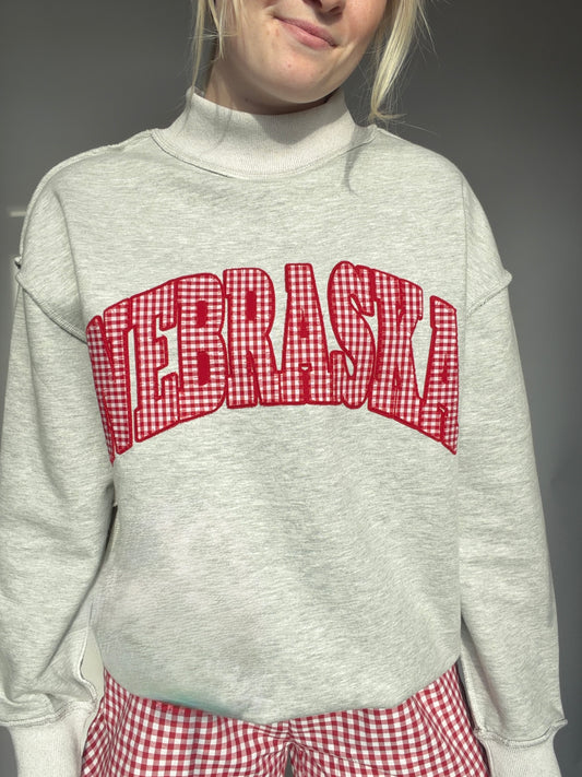 Nebraska Mock Neck Sweatshirt