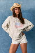 American Cable Knit Sweater
