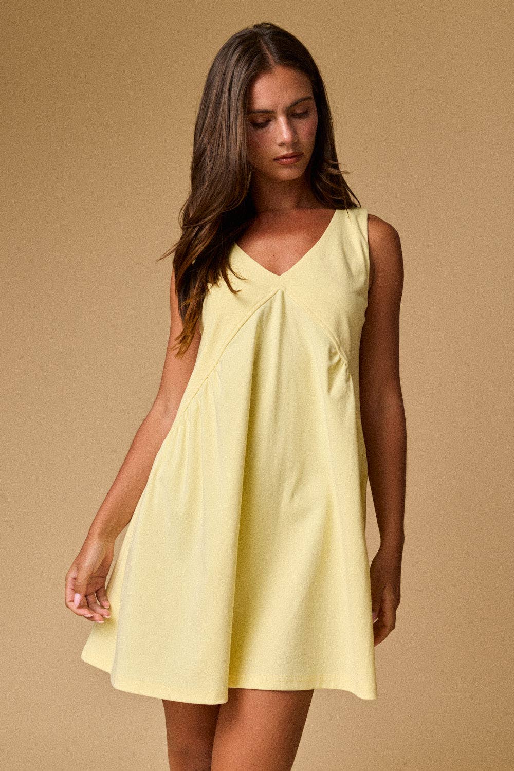 Butter Yellow Mini Dress