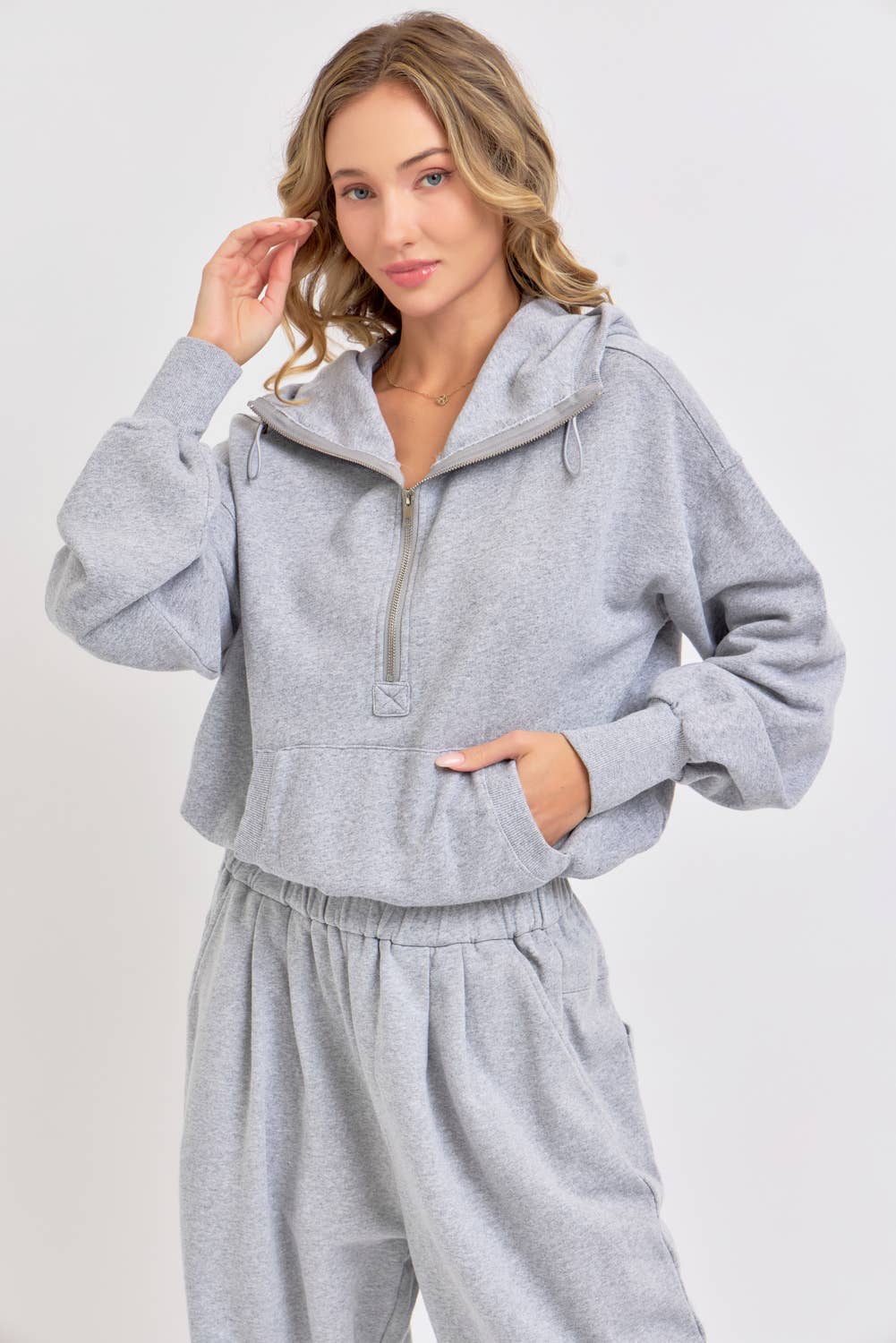 Mineral Wash Half-Zip Sweatshirt