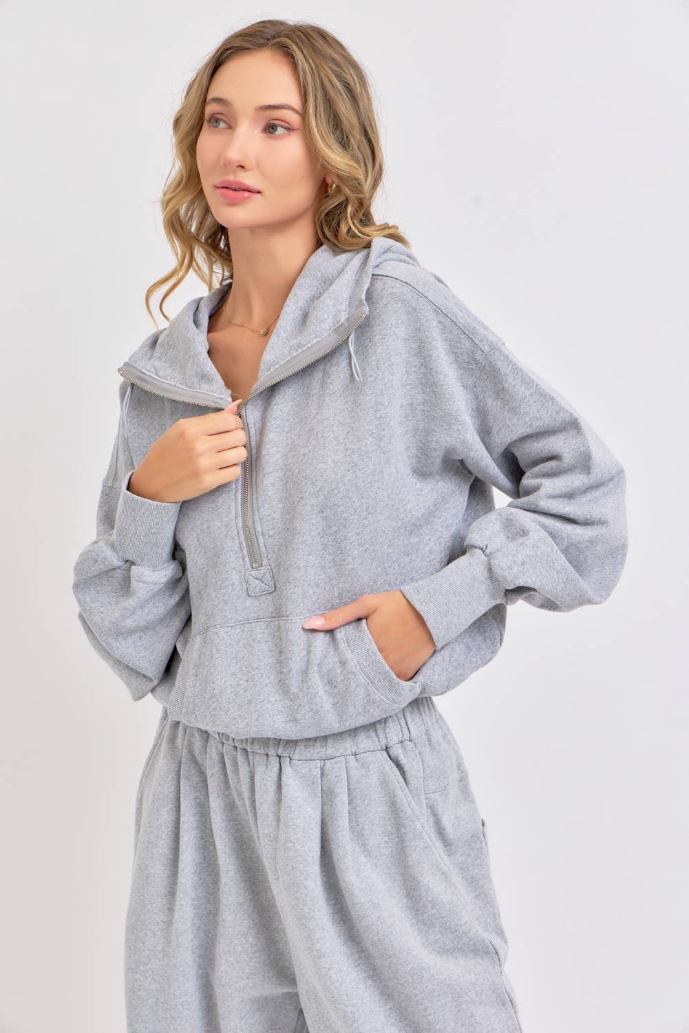 Mineral Wash Half-Zip Sweatshirt