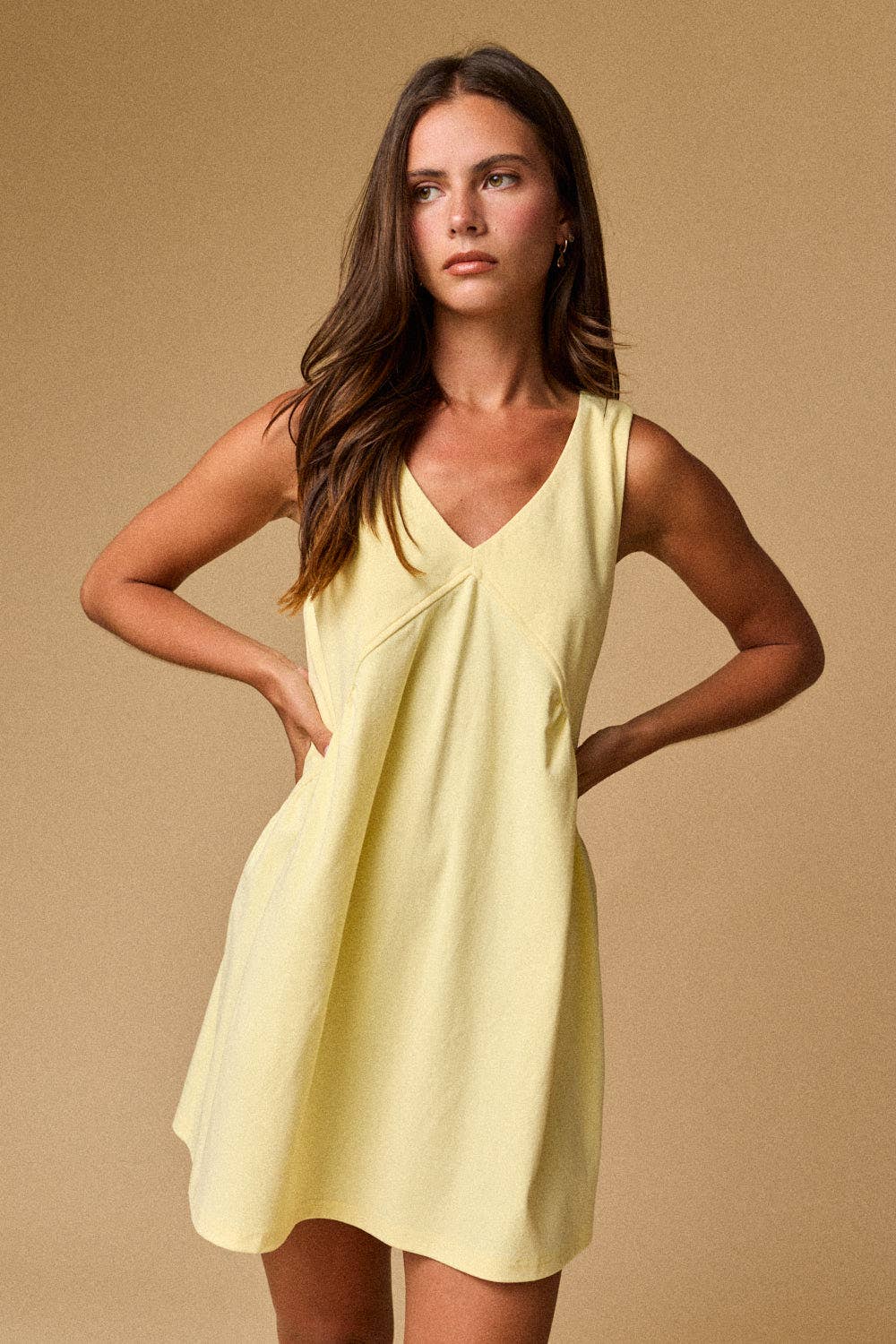 Butter Yellow Mini Dress